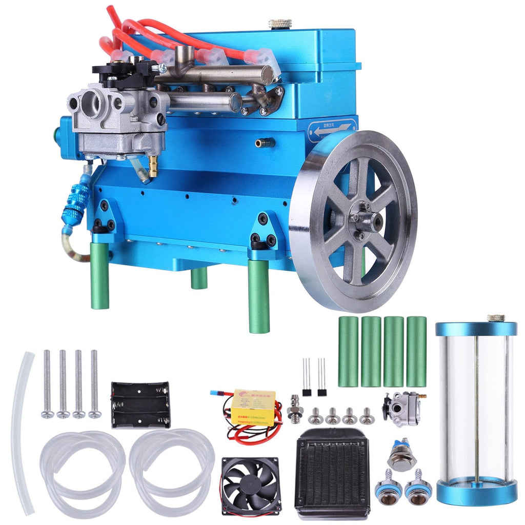 32cc Four-cylinder In-line Water-cooled Gasoline Engine for RC Car Ship - stirlingkit
