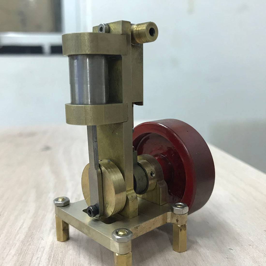 Mini Vertical-type Steam Engine Model Without Boiler - stirlingkit