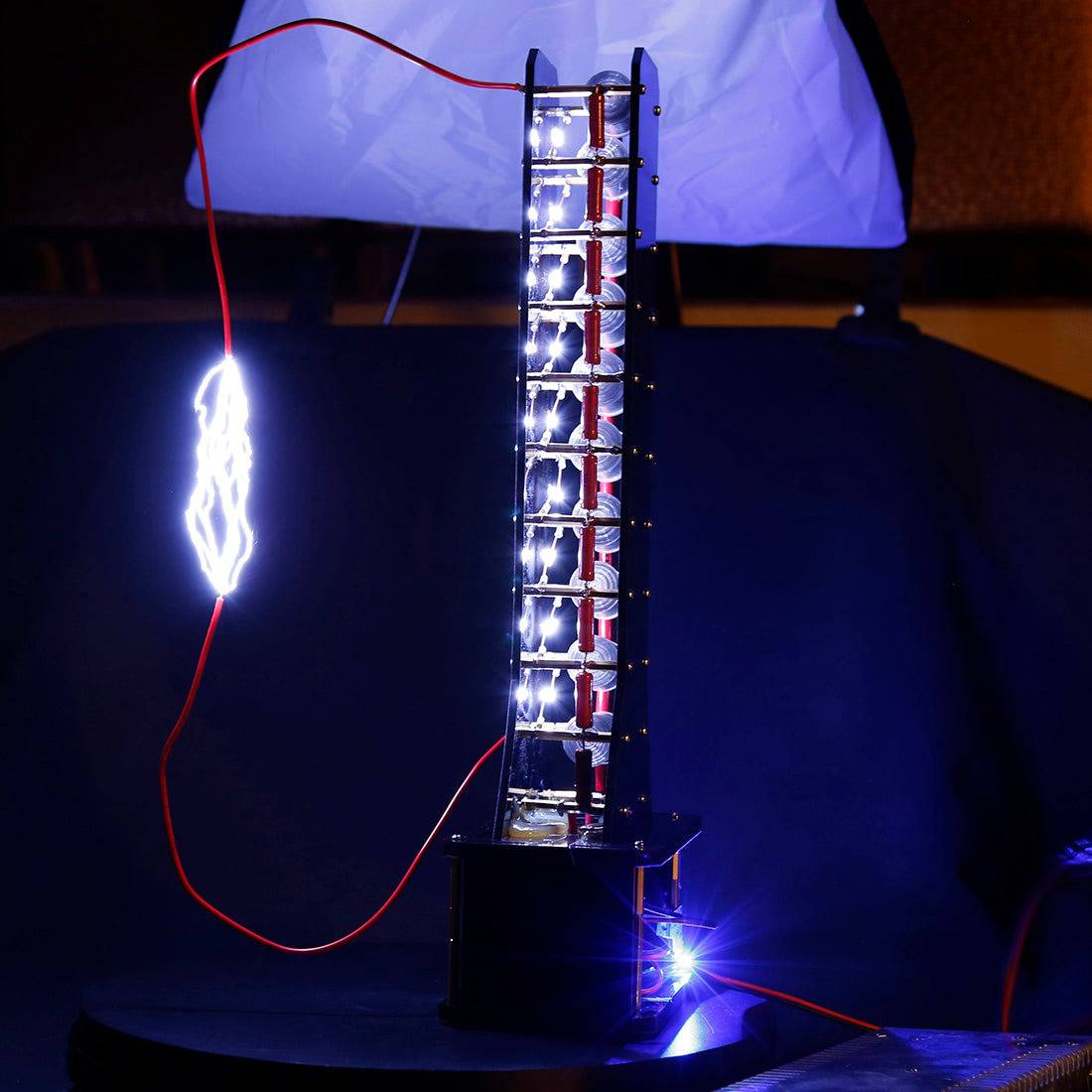 Lightning Creating Machine 10 Level Marx Generator Cool Artificial Lightning High Voltage Arc ...