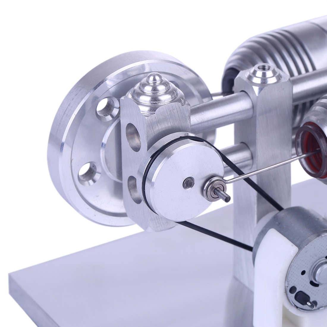 Stirling Engine Model Aluminium Alloy Quartz Heating Tube Stirling Educational Motor Kit - stirlingkit