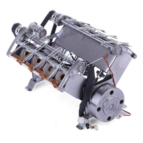 V8 High Speed Engine Model Electromagnetic 8-cylinder Car Engine Working Principle Stem Toy - stirlingkit