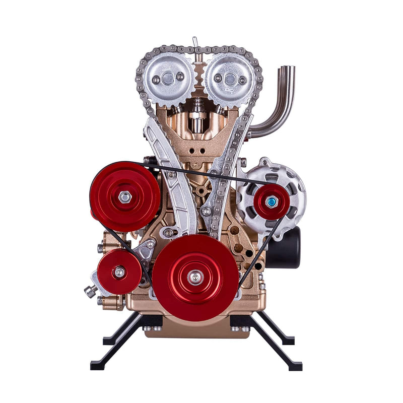 Teching Inline Four-Cylinder Full Aluminum Alloy Assembling Model Science Education Engine for Collection - stirlingkit