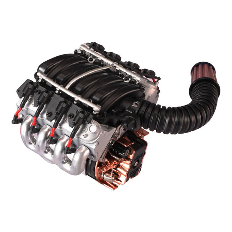 V8 Engine Hood Fan Radiator for Traxxas Trx4 - stirlingkit