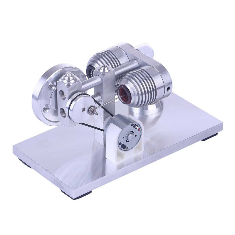Stirling Engine Model Aluminium Alloy Quartz Heating Tube Stirling Educational Motor Kit - stirlingkit