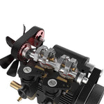 TOYAN FS-L200 Two Cylinder Four Stroke Nitro RC Engine Model For 1/10 1/12 1/14 RC Car Ship Model - stirlingkit