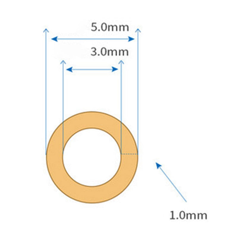 3mm ID x 5mm OD 1M BPT Heat-resistant Uvioresistant Peristaltic Pump Silicone Rubber Tubing - stirlingkit