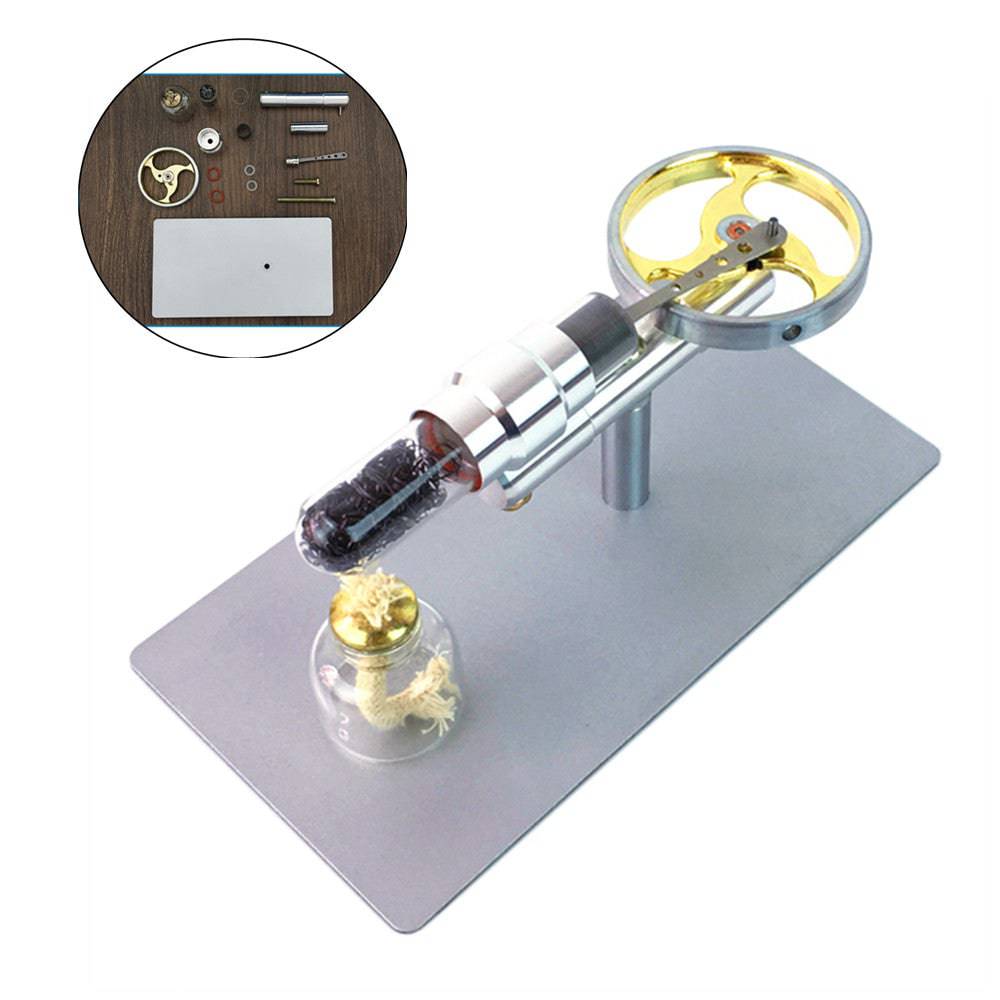 Stirling Engine Kit Single Cylinder Big Flywheel Travelling Wave Thermoacoustic Engine - stirlingkit