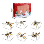 Exquisite Mechanical Insect Assembly Model Week Series Christmas Gift Set - stirlingkit