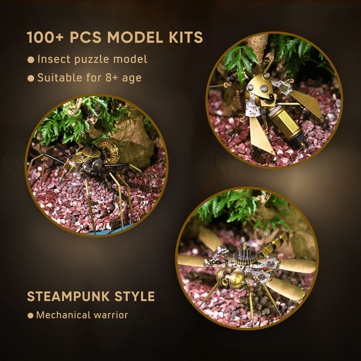 Exquisite Mechanical Insect Assembly Model Week Series Christmas Gift Set - stirlingkit