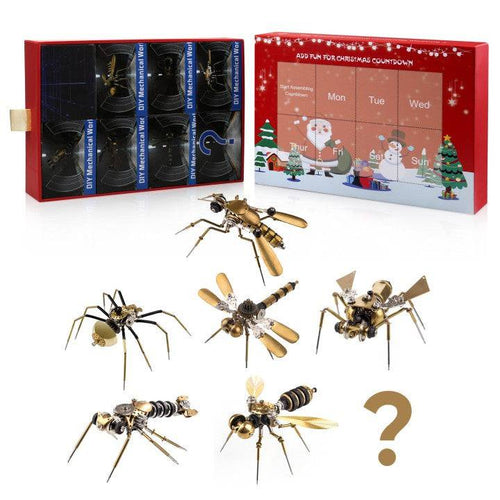 Exquisite Mechanical Insect Assembly Model Week Series Christmas Gift Set - stirlingkit