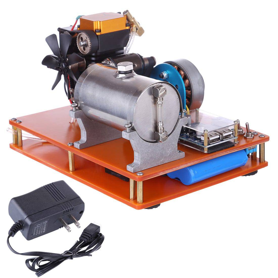TOYAN 4 stroke Methanol Engine DIY 12V Electric Generator Science Education Laboratory Engine - stirlingkit