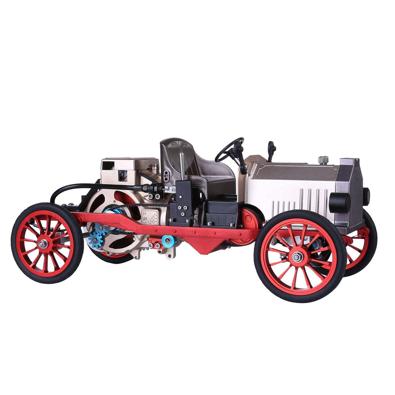 Teching Assembly Vintage Classic Car Metal Mechanical Model Toy with Electric Engine 310+pcs - stirlingkit