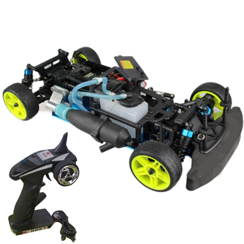 HSP 94122 1:10 Fuel Drift Car Chassis Frame Kit with GT2B Remote Control Compatible with Toyan VX Engine - stirlingkit