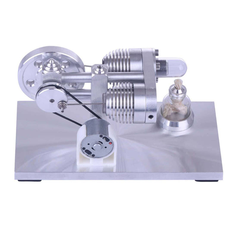 Stirling Engine Model Aluminium Alloy Quartz Heating Tube Stirling Educational Motor Kit - stirlingkit