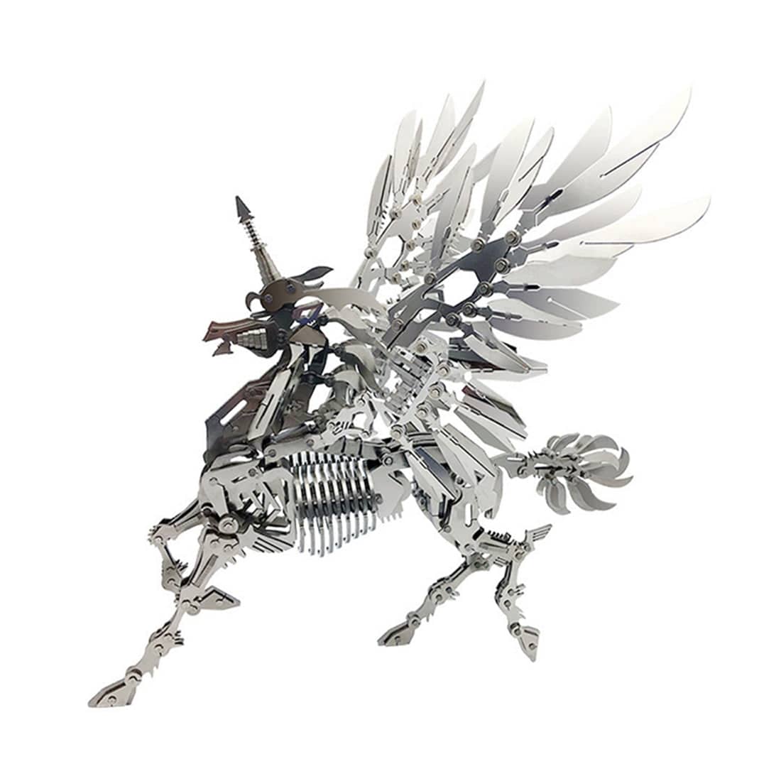 DIY Stainless Steel Metal Puzzle Model Kit 3D Assembly Crafts - Large Unicorn - stirlingkit