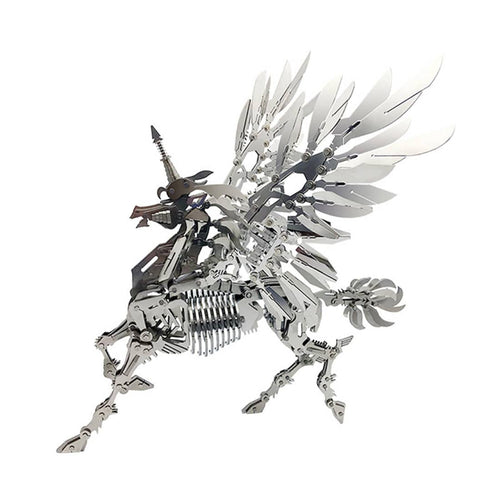 DIY Stainless Steel Metal Puzzle Model Kit 3D Assembly Crafts - Large Unicorn - stirlingkit