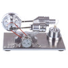 Metal LED Stirling Engine Model Generator Experiment Kit - stirlingkit