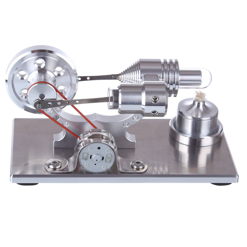 Metal LED Stirling Engine Model Generator Experiment Kit - stirlingkit
