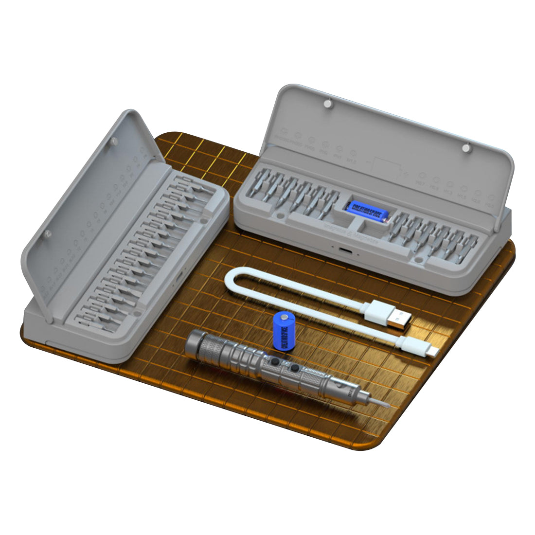 Mini Electric Screwdriver Precision Repair Tool Kit for Model Engine 34-in-1 - stirlingkit