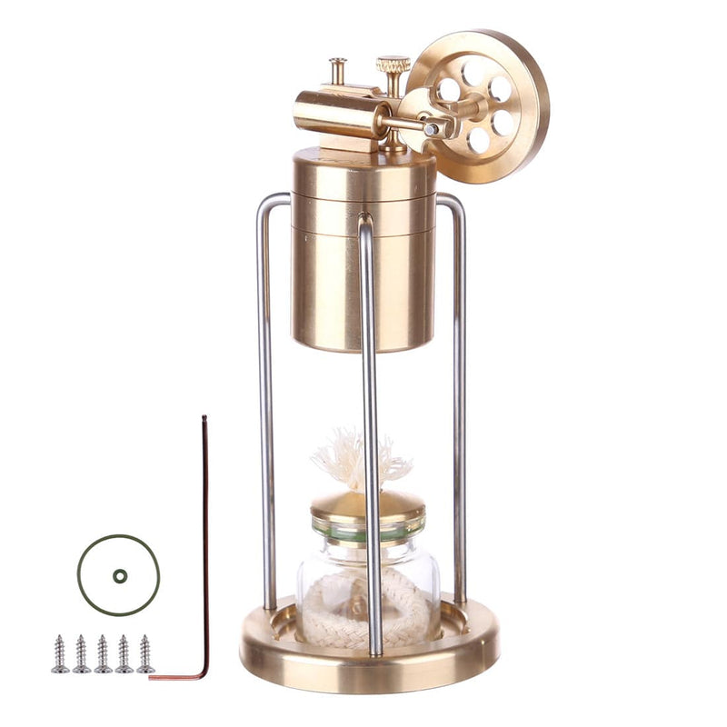 Microcosm Mini Live Steam Engine Brass Stirling Engine Model Science Education - stirlingkit