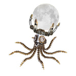 1060PCS Steampunk Mechanical Octopus Metal Model Kits with Jupiter Moon Lamp - stirlingkit