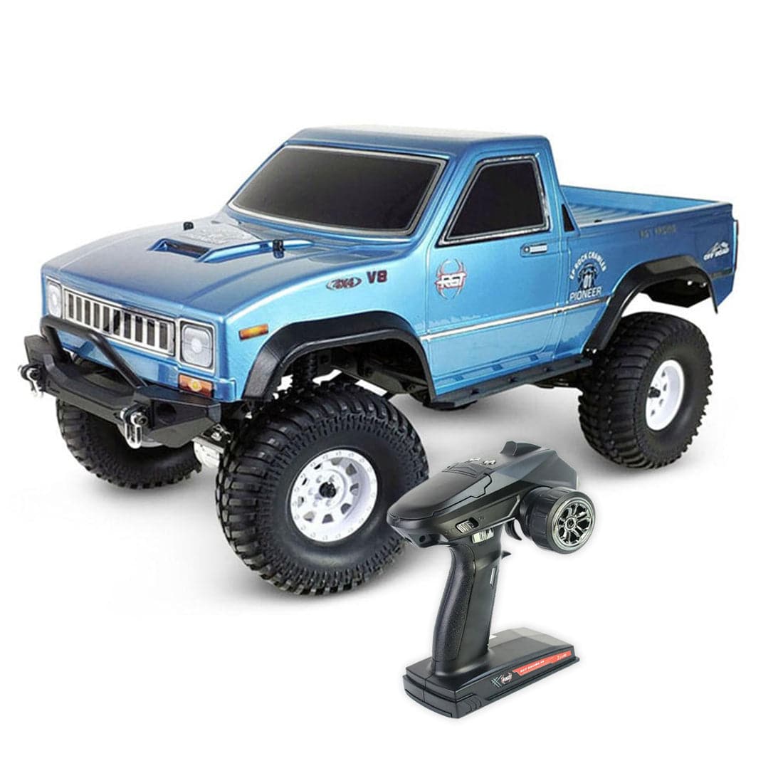 Auto RC Fuoristrada Kingkong D-E077 1/10 RTR – Anfibia Con Luci E Suoni, Scalatrice All-Terrain