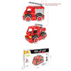 1375PCS+ DIY Metal Assembly Fire Trucks Exquisite Four-Piece Educational Toy Gift - stirlingkit