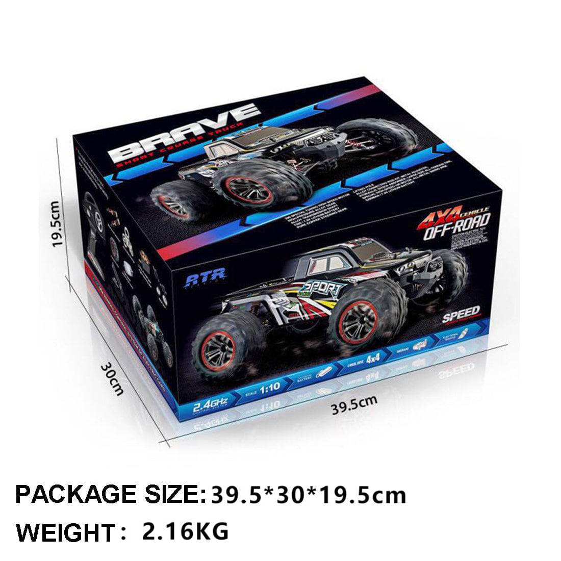 1:10 2.4Ghz 4WD 35KM/H High-speed RC Car Monster Trucks Racing Toys - stirlingkit