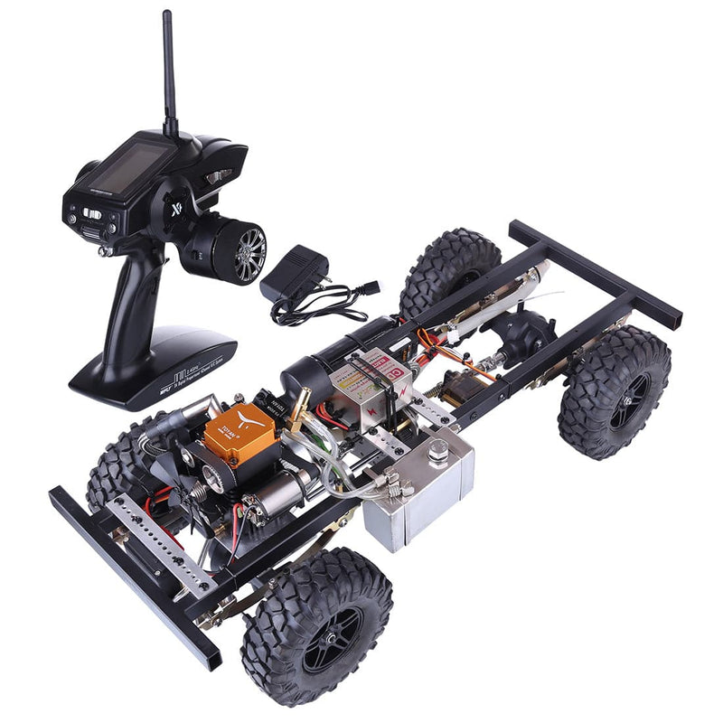 TOYAN 1/10 Modified Upgrade Gas Powered RC Car without Car Body Shell (with FS-S100G / 4CH 2.4g remote control / One Key Remote Start Engine / Automatic Clutch) - stirlingkit