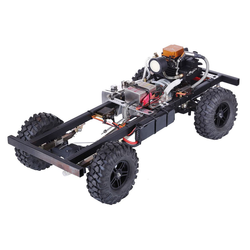TOYAN 1/10 Modified Upgrade Gas Powered RC Car without Car Body Shell (with FS-S100G / 4CH 2.4g remote control / One Key Remote Start Engine / Automatic Clutch) - stirlingkit