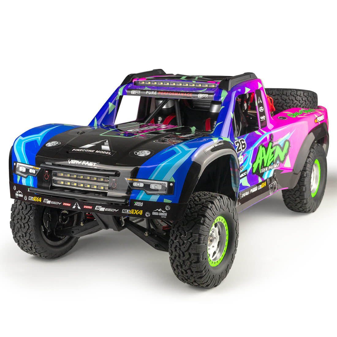 1/10 RC 2.4G 4WD 60km/h Brushless All-Terrain Desert Truck Electric Vehicle Model - stirlingkit