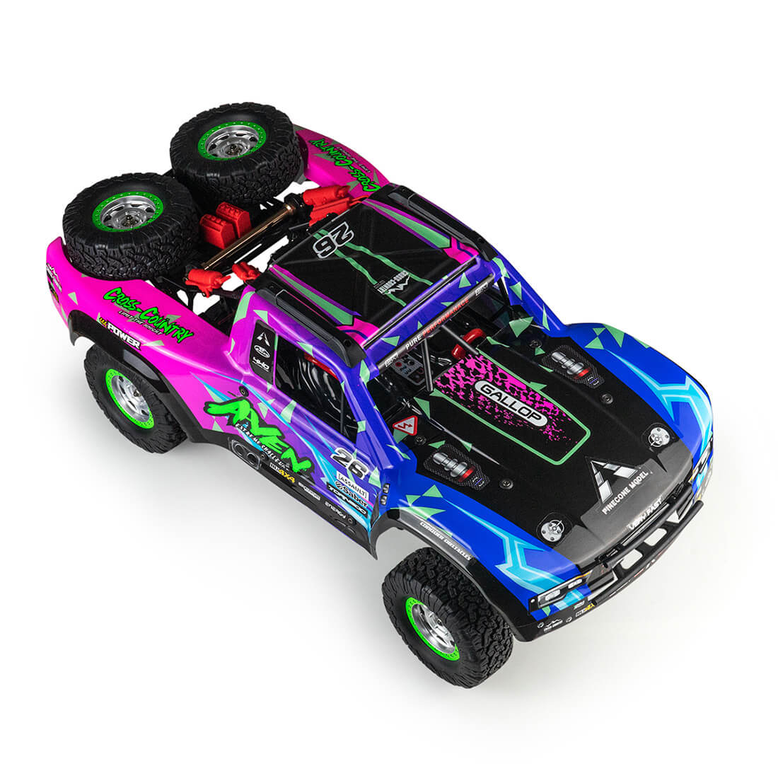 1/10 RC 2.4G 4WD 60km/h Brushless All-Terrain Desert Truck Electric Vehicle Model - stirlingkit