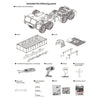 HG 1:12 8 x 8 R/C 2.4G Electric RC Militray Truck Model All Terrin Truck Kit - Sound and Light Version - stirlingkit