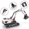 1/14 2.4G 22CH Alloy RC Excavator Construction Vehicles Toys with LED Light & Sound & Battery - stirlingkit