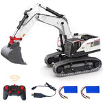 1/14 2.4G 22CH Alloy RC Excavator Construction Vehicles Toys with LED Light & Sound & Battery - stirlingkit