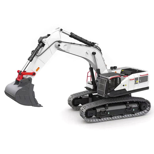 1/14 2.4G 22CH Alloy RC Excavator Construction Vehicles Toys with LED Light & Sound & Battery - stirlingkit