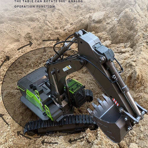 Huina 1/14 22CH 2.4G Engineering Excavator Remote Control Truck Vehicle Model Toy - stirlingkit