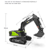 Huina 1/14 22CH 2.4G Engineering Excavator Remote Control Truck Vehicle Model Toy - stirlingkit