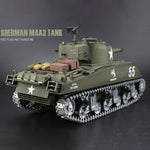 Simulated 1/16 American M4A3 Sherman Tank 2.4G RC Model Military Tank - stirlingkit