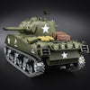 Simulated 1/16 American M4A3 Sherman Tank 2.4G RC Model Military Tank - stirlingkit