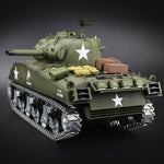 Simulated 1/16 American M4A3 Sherman Tank 2.4G RC Model Military Tank - stirlingkit