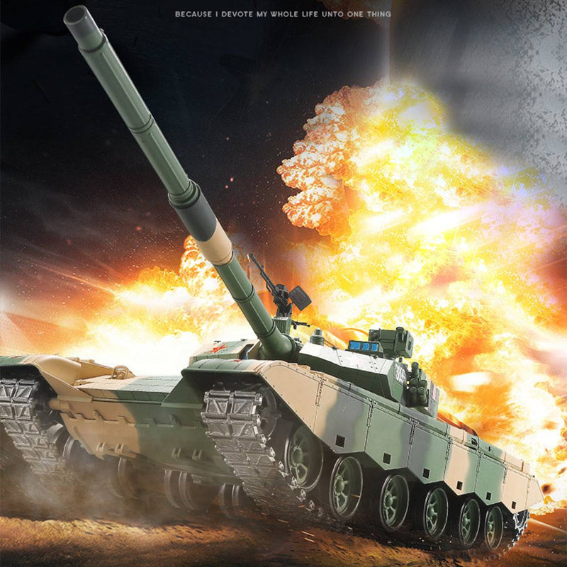 1:16 Chinese ZTZ 99A MBT Upgrade 2.4G Metal RC Military Tank with Sound Smoke Shooting Effect - stirlingkit