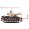 1/16 German Ⅲ H Tank 2.4G Remote Control Model Rechargeable Military Tank - stirlingkit