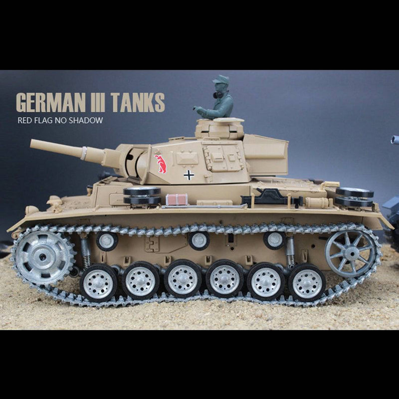 1/16 German Ⅲ H Tank 2.4G Remote Control Model Rechargeable Military Tank - stirlingkit