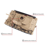 1/16 German Ⅲ H Tank 2.4G Remote Control Model Rechargeable Military Tank - stirlingkit