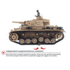 1/16 German Ⅲ H Tank 2.4G Remote Control Model Rechargeable Military Tank - stirlingkit