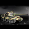 1:16 German Henschel Tiger King Battle 2.4G RC Military Tank with Sound Smoke Shooting Effect - stirlingkit