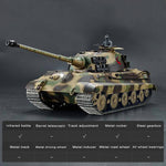 1:16 German Henschel Tiger King Battle 2.4G RC Military Tank with Sound Smoke Shooting Effect - stirlingkit