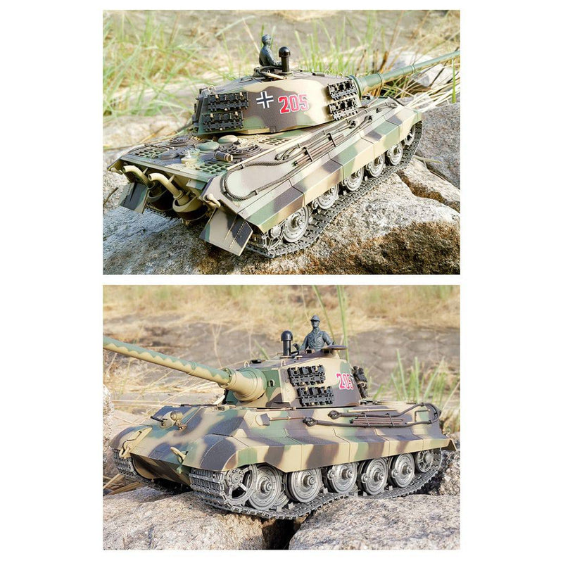 1:16 German Henschel Tiger King Battle 2.4G RC Military Tank with Sound Smoke Shooting Effect - stirlingkit