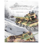 1:16 German Henschel Tiger King Battle 2.4G RC Military Tank with Sound Smoke Shooting Effect - stirlingkit